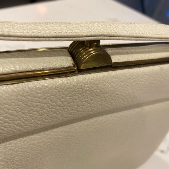 Handbags by Paragon Toronto, Canada | Handbag purse I Beige with brass details - Picture 4 of 8